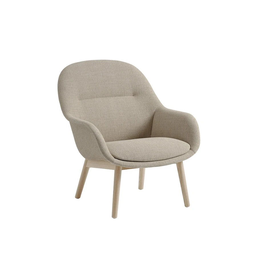 Fiber Lounge Armchair Wood Oak/Ecriture240 - view 1