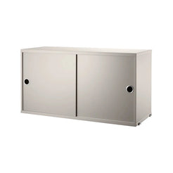 String System Cabinet Sliding Doors 78 Beige - view 1
