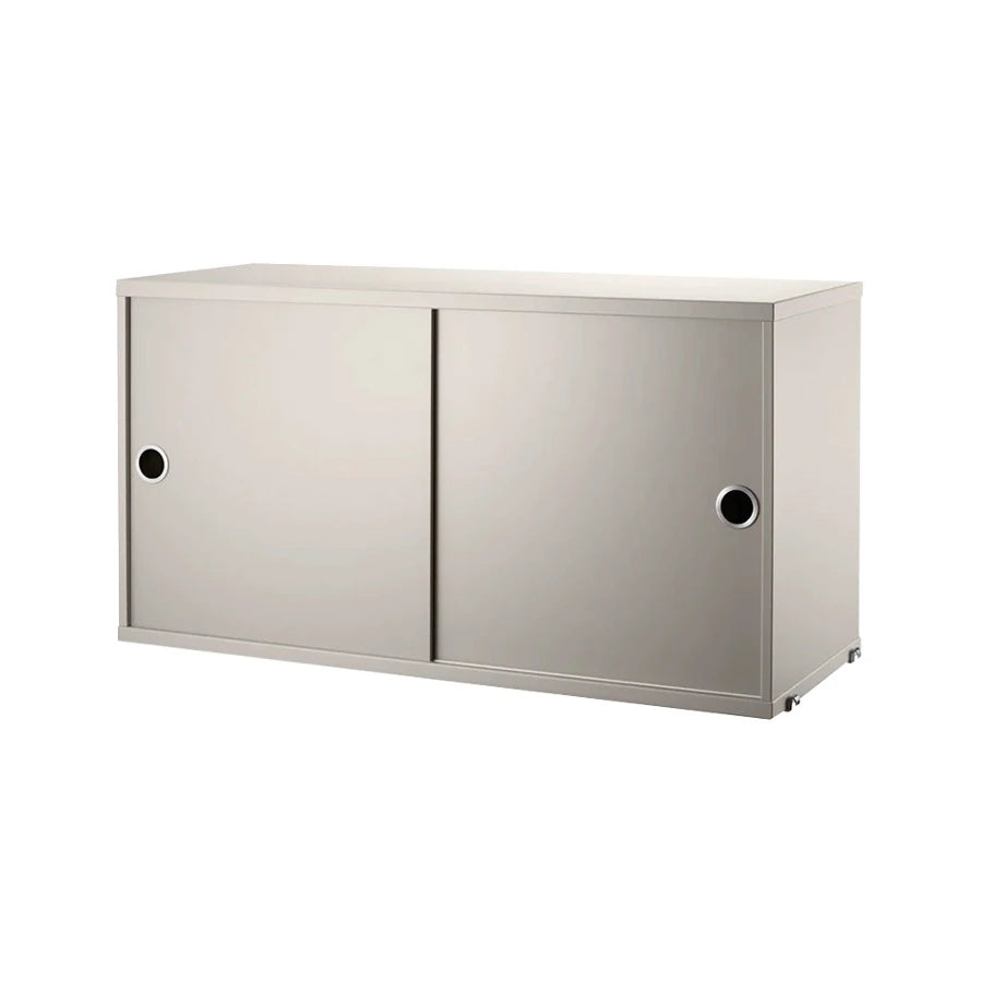 String System Cabinet Sliding Doors 78 Beige - view 1