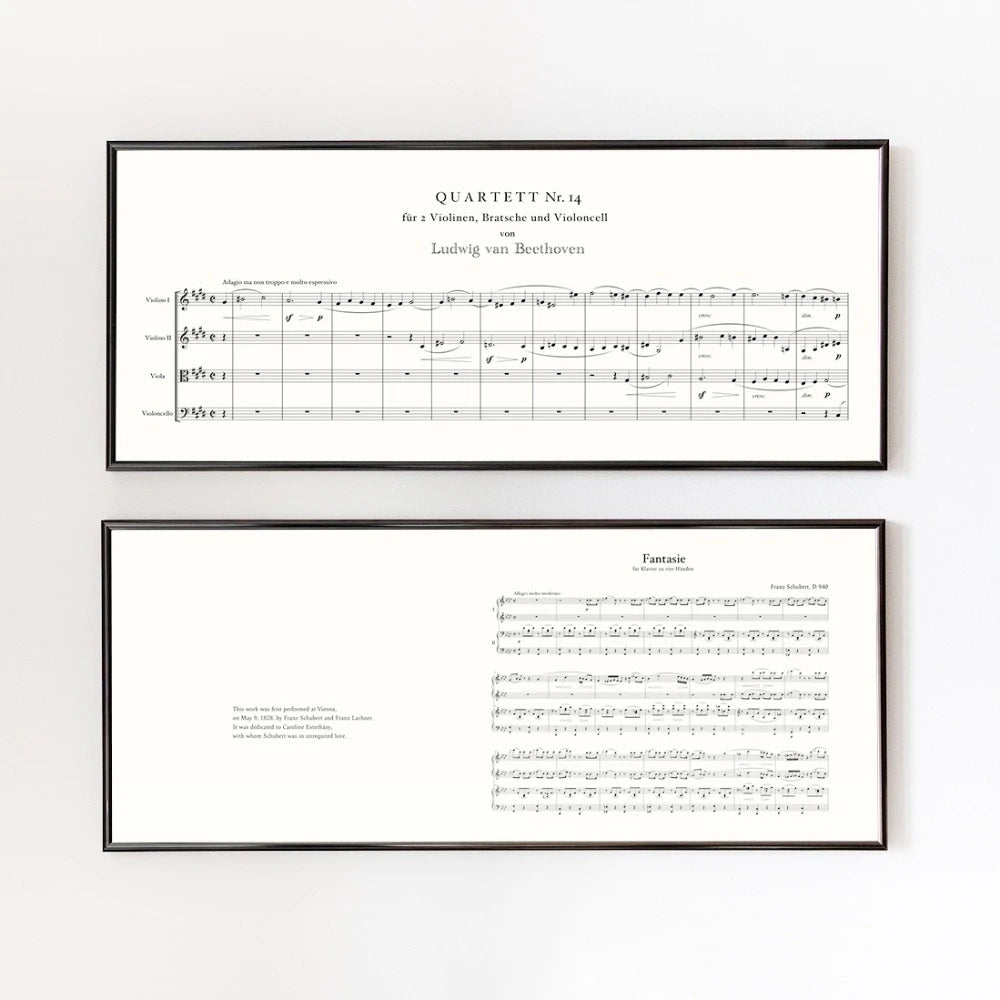 Sheet Music Frame - Schubert 940 - view 1