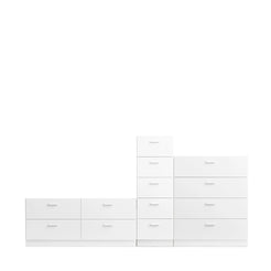 Relief low, tall and wide white - view 1