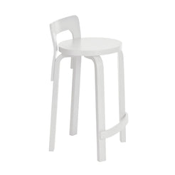 K65 High Chair Bar Stool White Lacquered - view 1