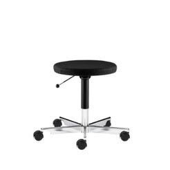 Kevi 2531 Fabric Tonus Black Mobile Stool - view 1