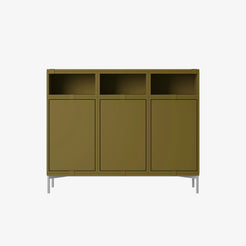Stacked Storage System Sideboard Config.3 Brown Green - view 1