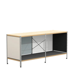 Eames Storage Unit 1 x 2 Natural-Zinc Frame - view 1