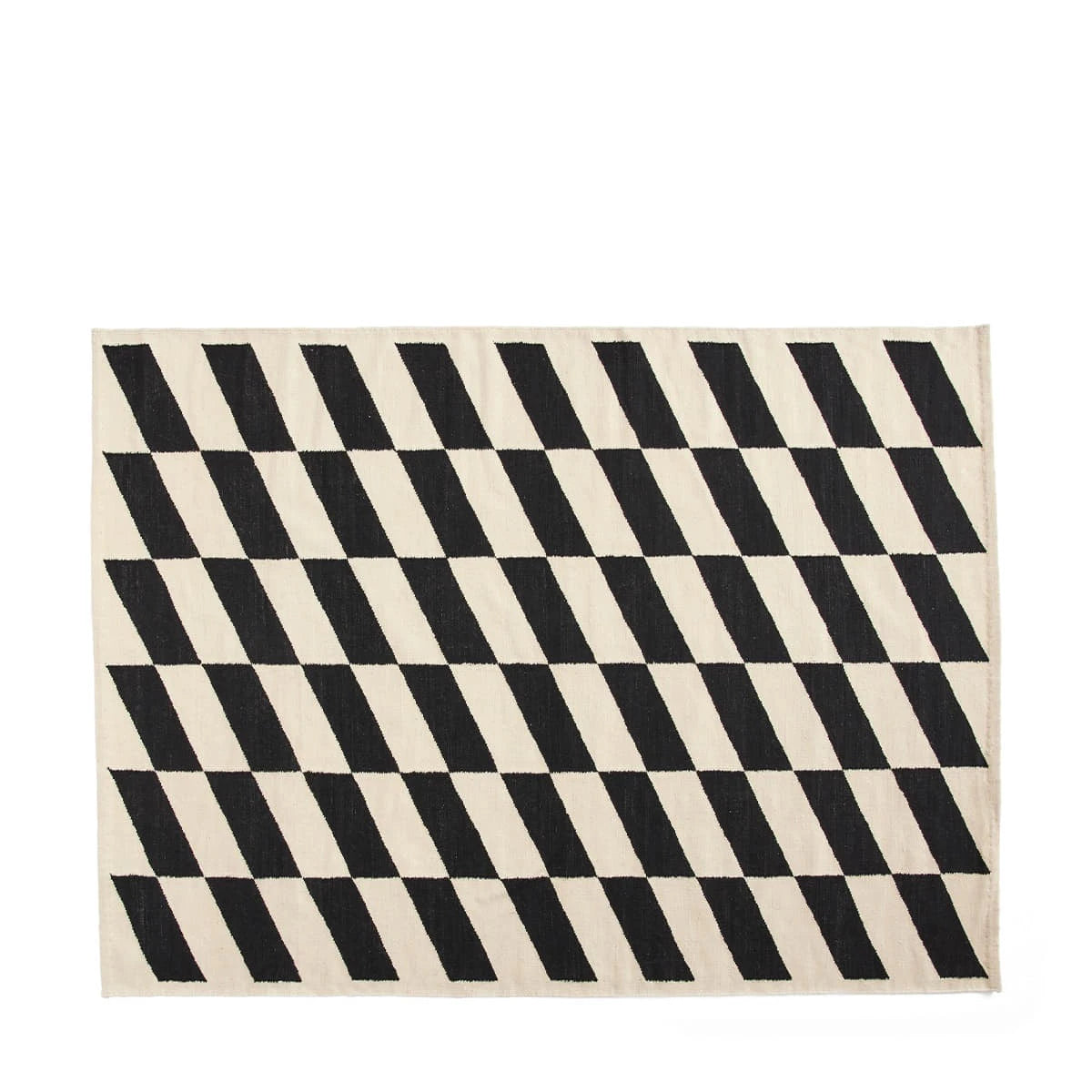 Shift Kelim Rug 2 Sizes Black - view 1