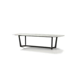 Concorde Table - Black Elm/Calacatta Gold - L. 280 cm - view 1
