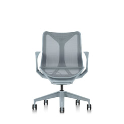 Cosm Work Chair Low Back - Fixed Arms (Glacier) - view 1