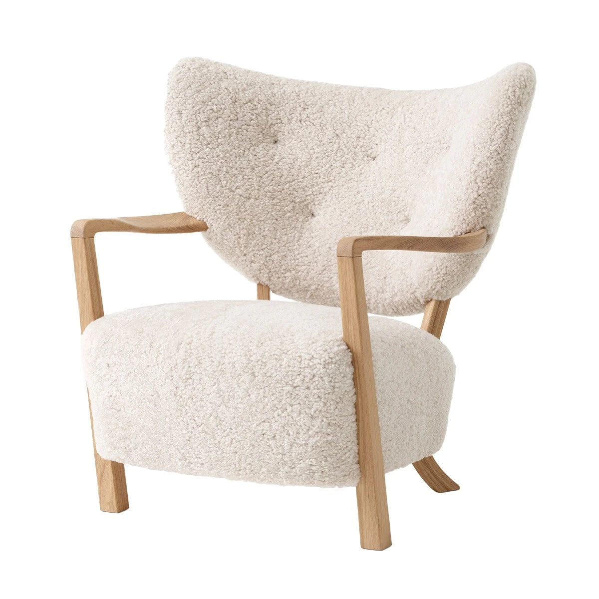 Wulff Lounge Chair ATD2 Sheepskin Moonlight-Oak - view 1