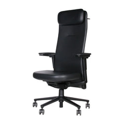 Pacific High Chair 3D Leather Black Base Basic Dark W.Henger Office Chair - view 1