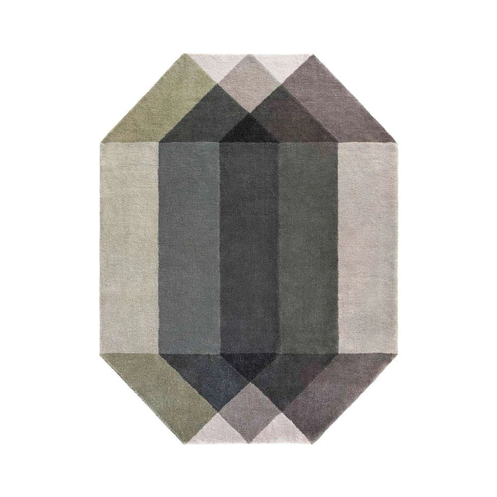 Diamond Green Gray Rug - view 1