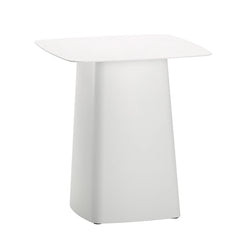 Metal Side Table Medium White - view 1
