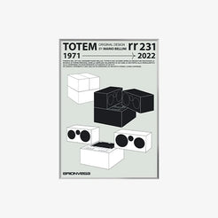 Totem rr 231 Poster White A1 - Silver Frame - view 1