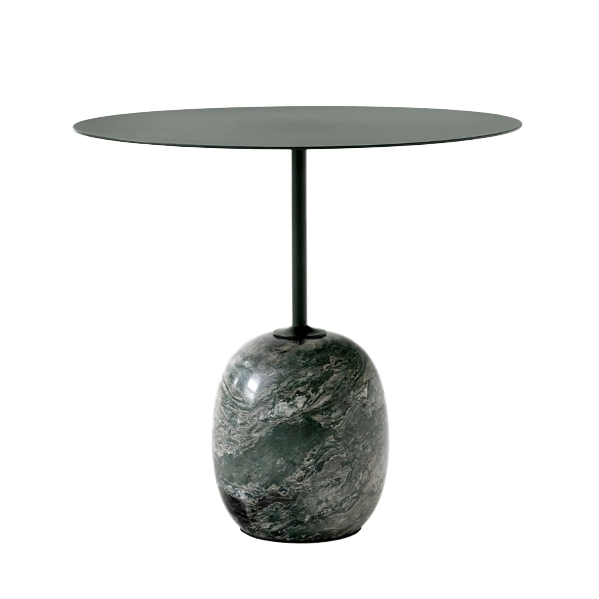 LN9 Lato Oval Table deep green-verde alpi Marble - view 1