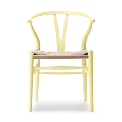 CH24 Wishbone Chair Beech Soft Paint Hollyhock Natural Paper Cord - view 1