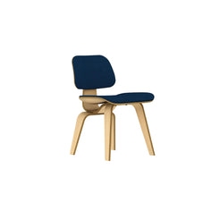 Eames Molded Plywood Dining Chair, Wood Base (Denim/White Ash) - view 1