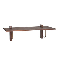 Corbel Desk Dark Stained Oak - view 1