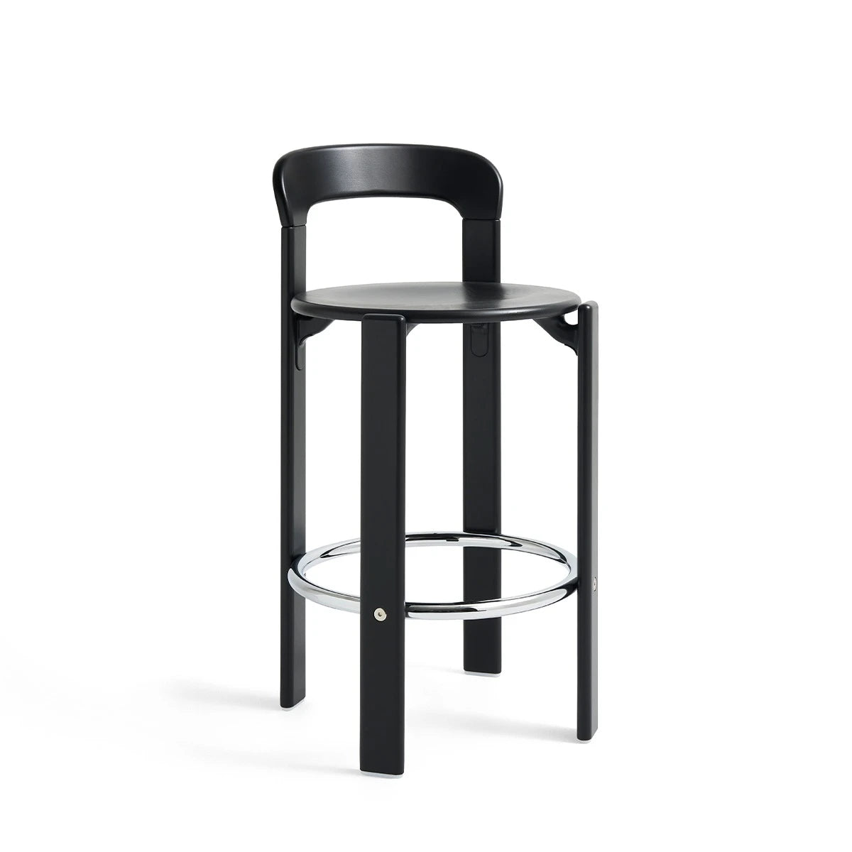 Rey Bar Stool Low Deep Black - view 1