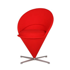 Cone Chair Tonus Red Fabric Lounge Chair - view 1