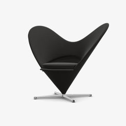 Heart Shaped Cone Chair TONUS Black/Stainless Steel - view 1