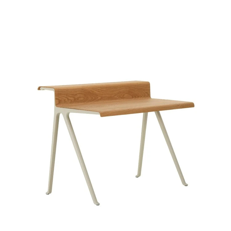 Courier Desk Natural Oak Frame Chalk Home Office Desk - view 1