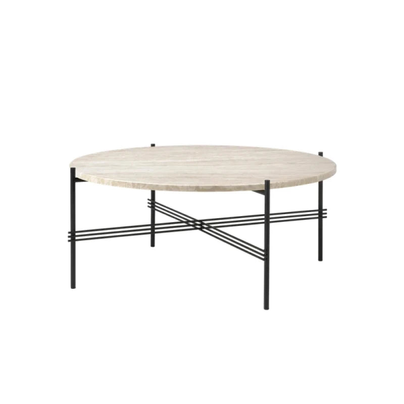 TS Outdoor Coffee Table Ø80 - White Travertine - view 1