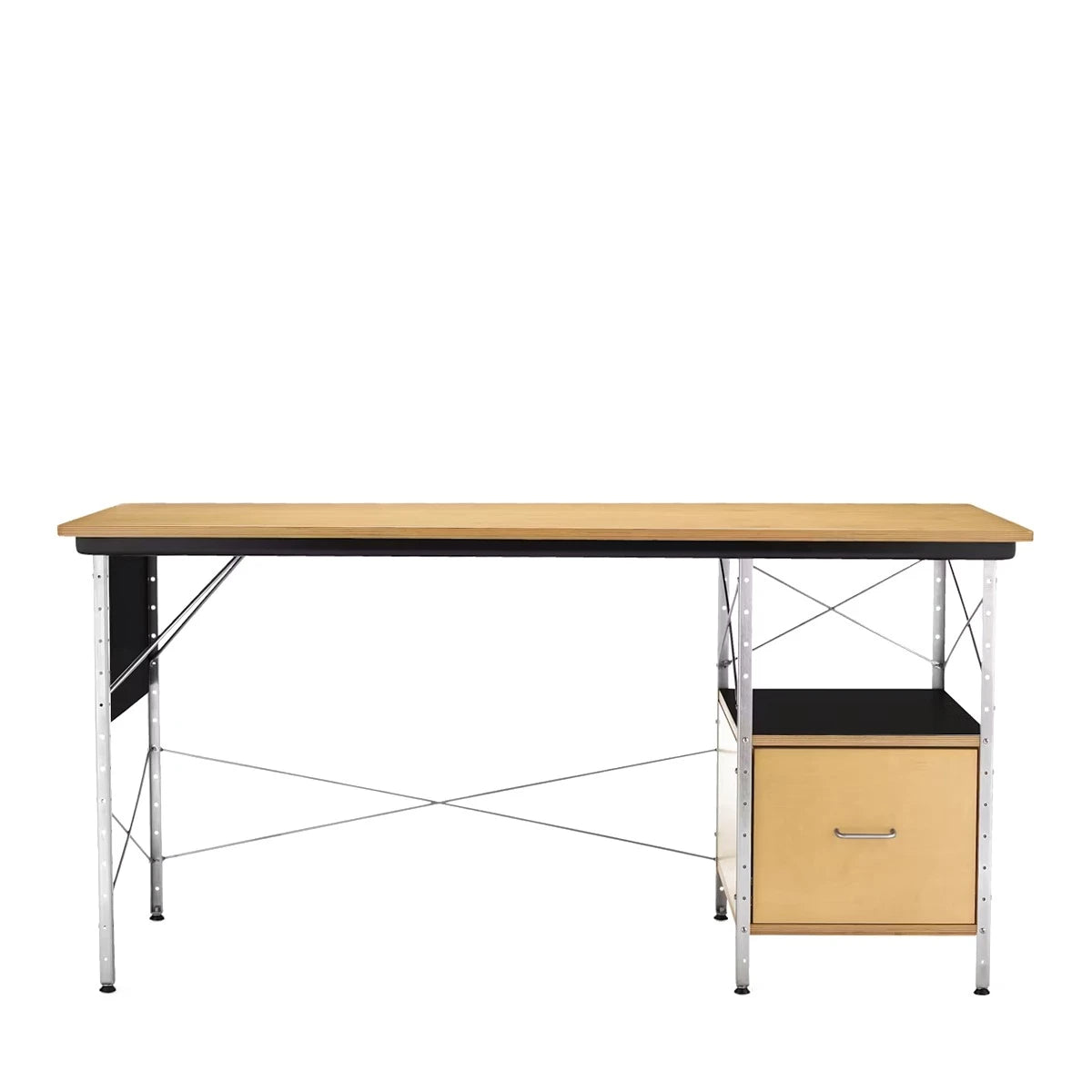 Eames Desk Unit Natural-Zinc Frame - view 1