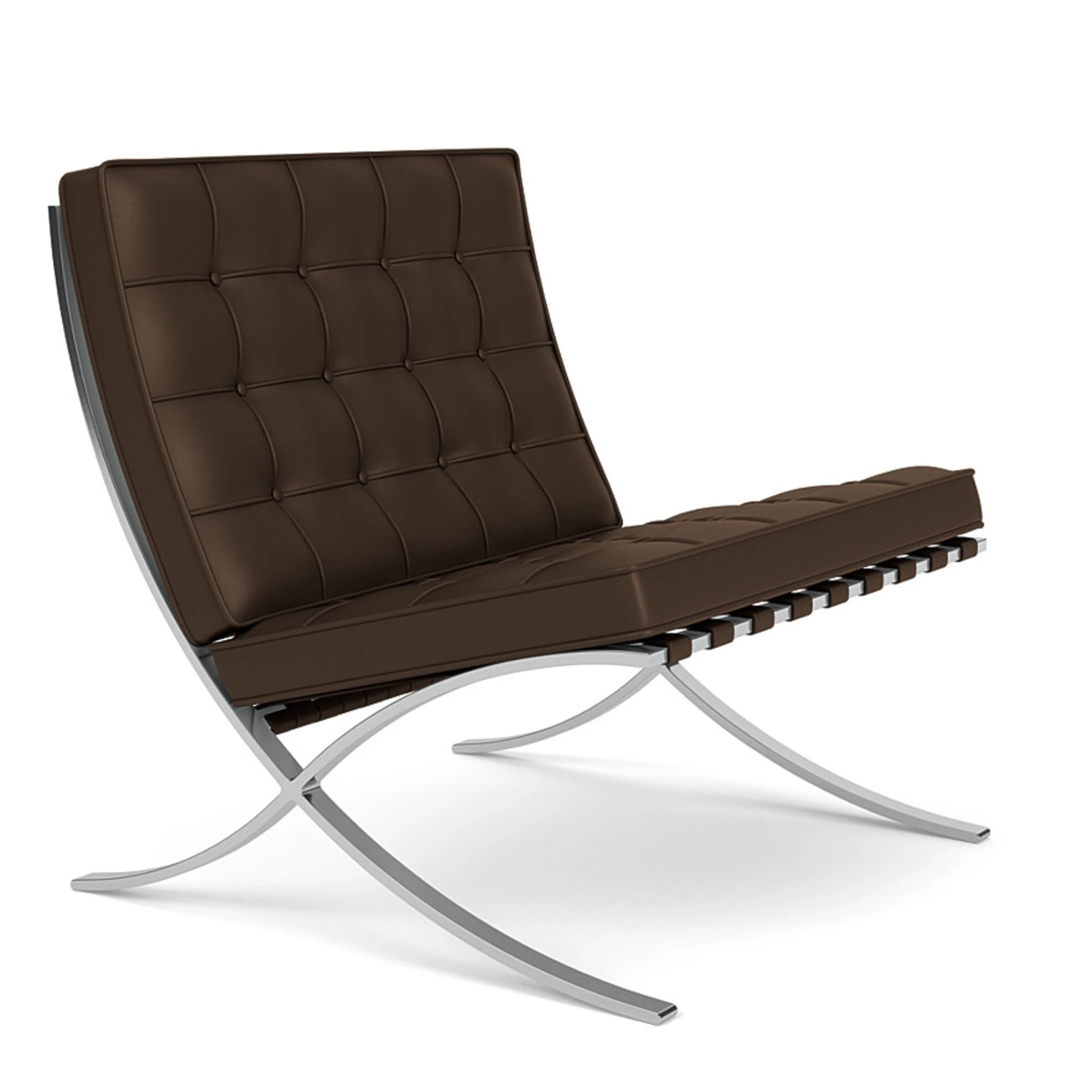 Barcelona Dark Brown Lounge Chair - view 1