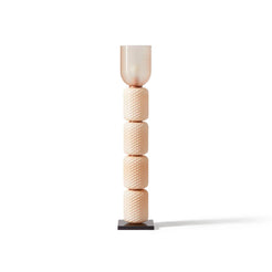 Ficupala Floor Lamp (Pink glass/Marquina marble) - view 1