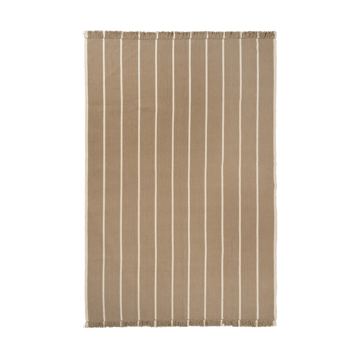 Calm Kelim Rug Dark Sand-Off White - view 1