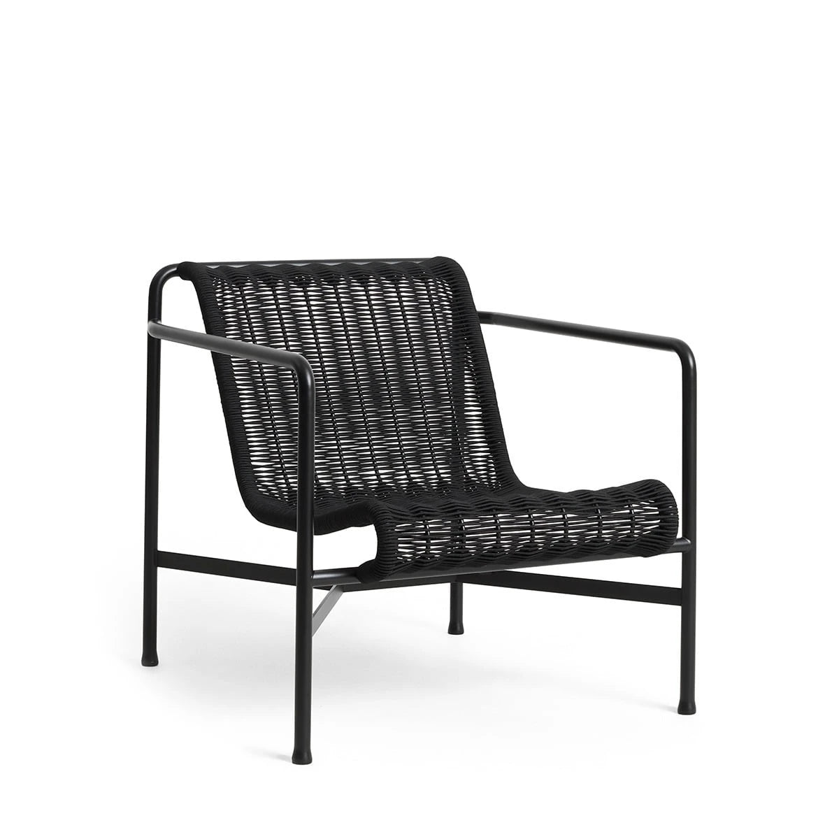 Palissade Cord Lounge Chair Low Anthracite - view 1