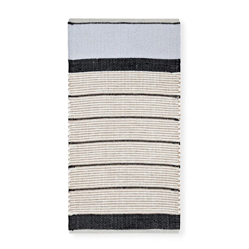Burel Factory Wool Cork Gravel Black Rug - view 1