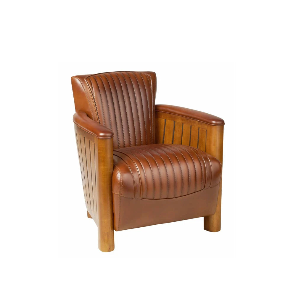 De Bejarry Cognac 1-Seater Sofa - view 1