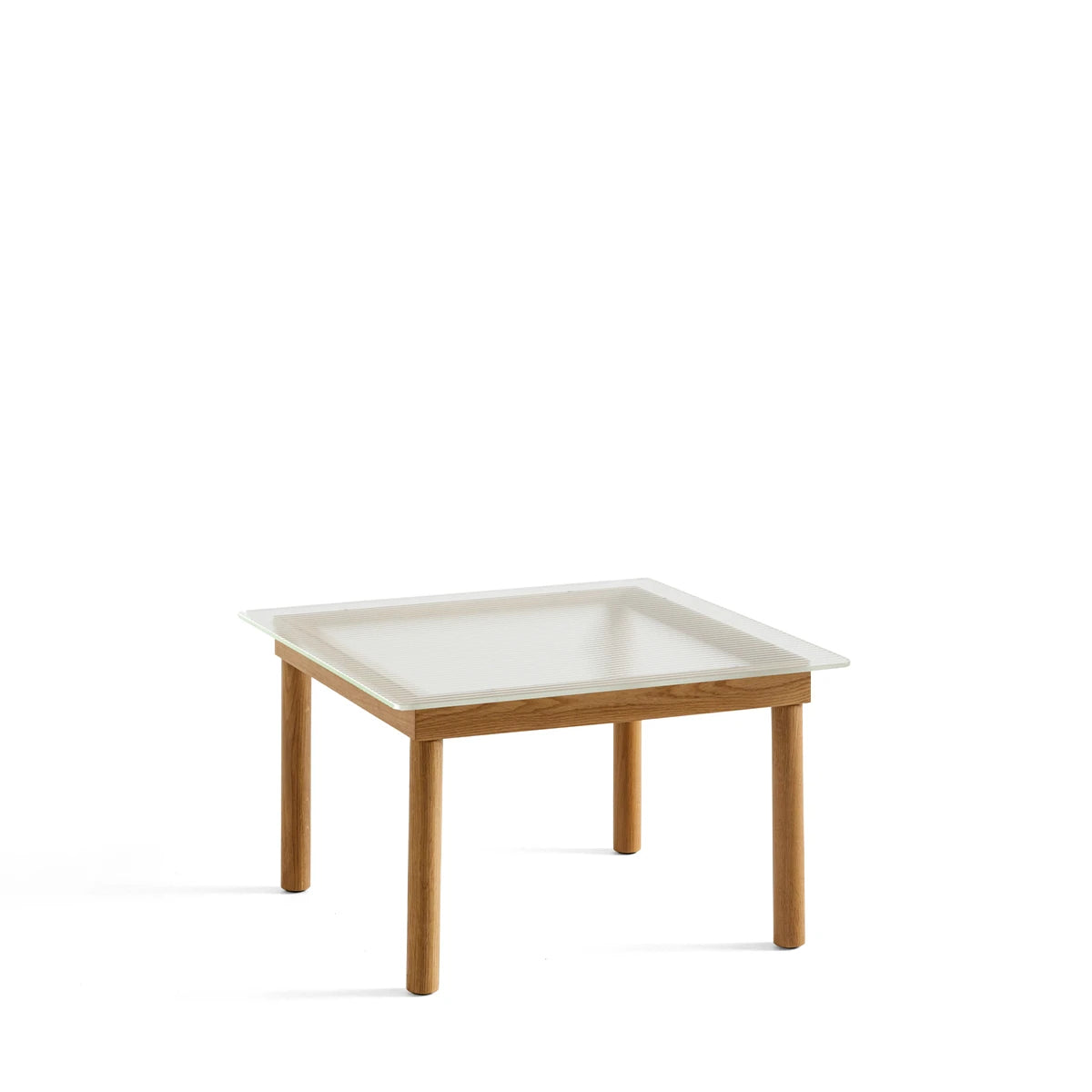 Kofi Table 60 x 60 Reeded Glass-Oak - view 1