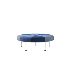 Girard Color Wheel Ottoman (Indigo) - view 1