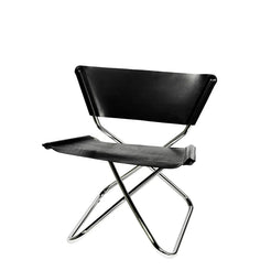 Z Down Black Leather Bench Chair - view 1