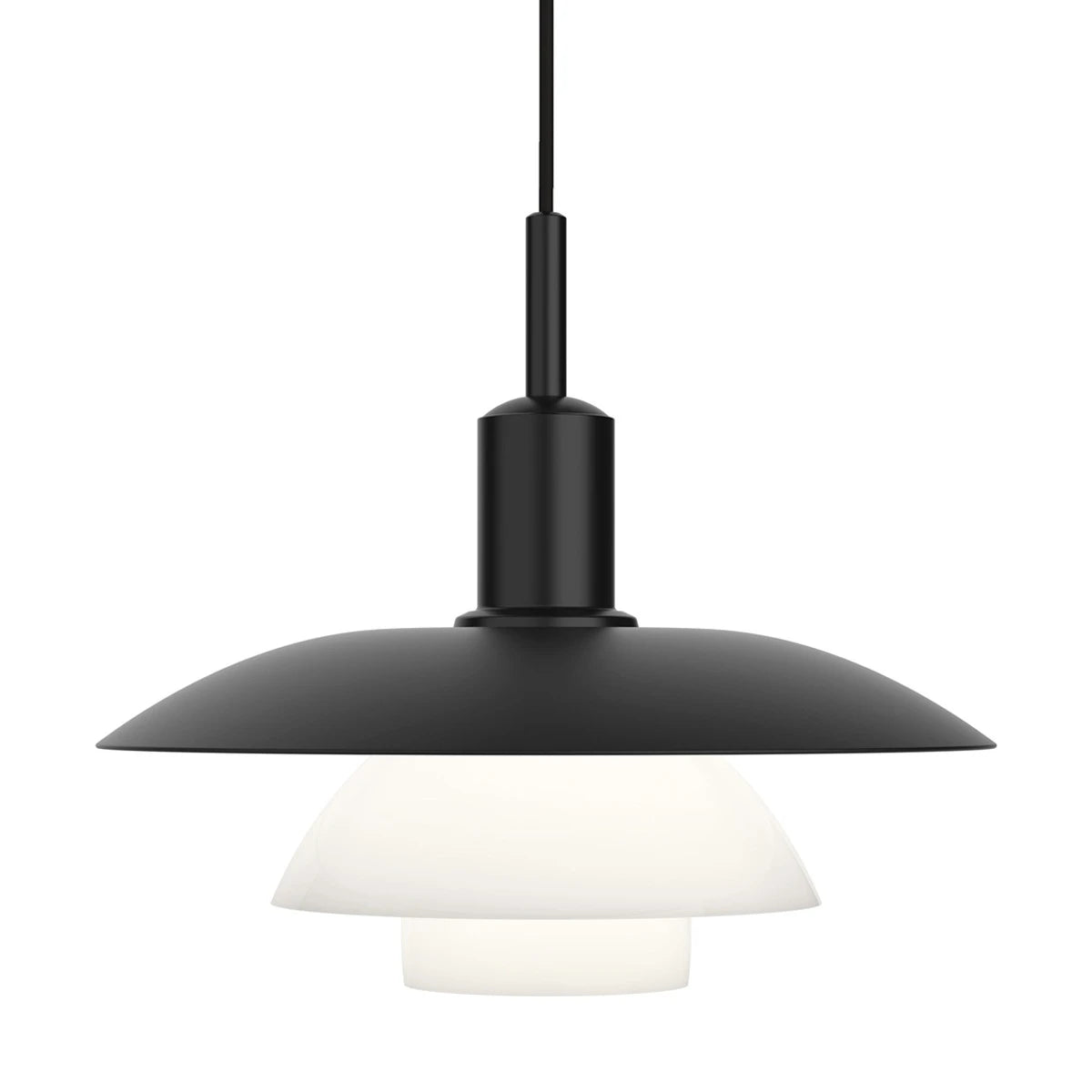 PH 5/5 Pendant Metal Black/Opal Glass - view 1