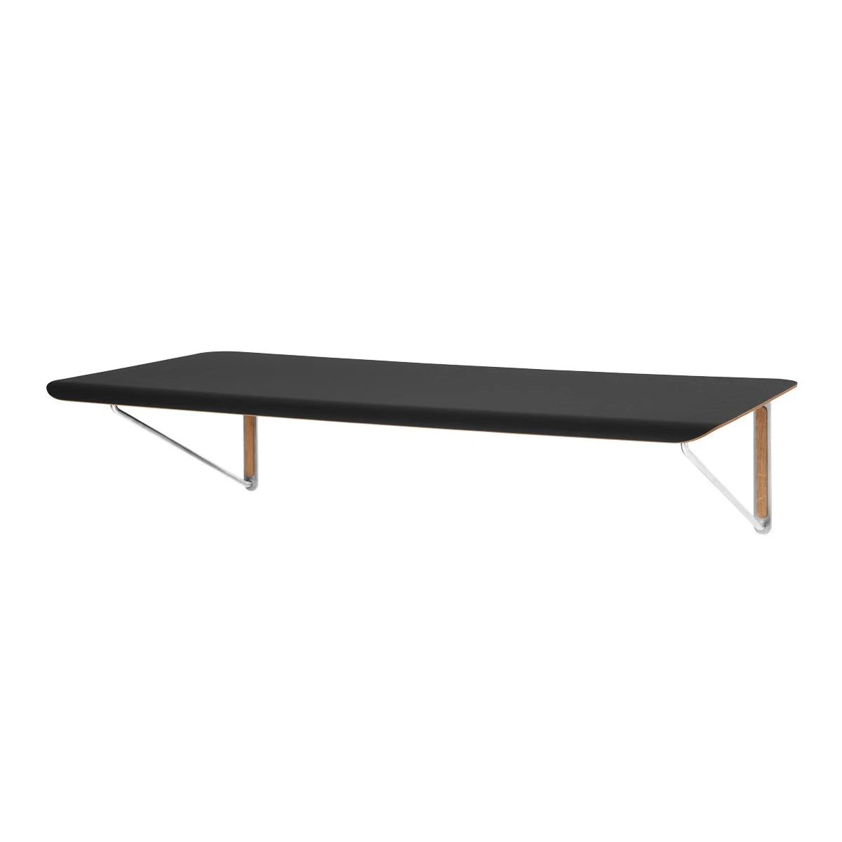 AB019 Wall Desk Oak Oil-Black Laminate - view 1