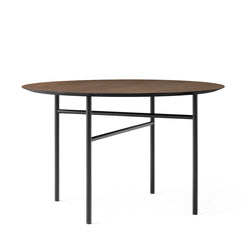 Snaregade Round Table Ø120 Dark Stained Oak-Black - view 1
