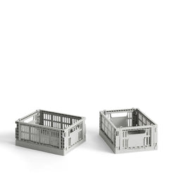 Colour Crate Mini set of 2 Light Grey - view 1
