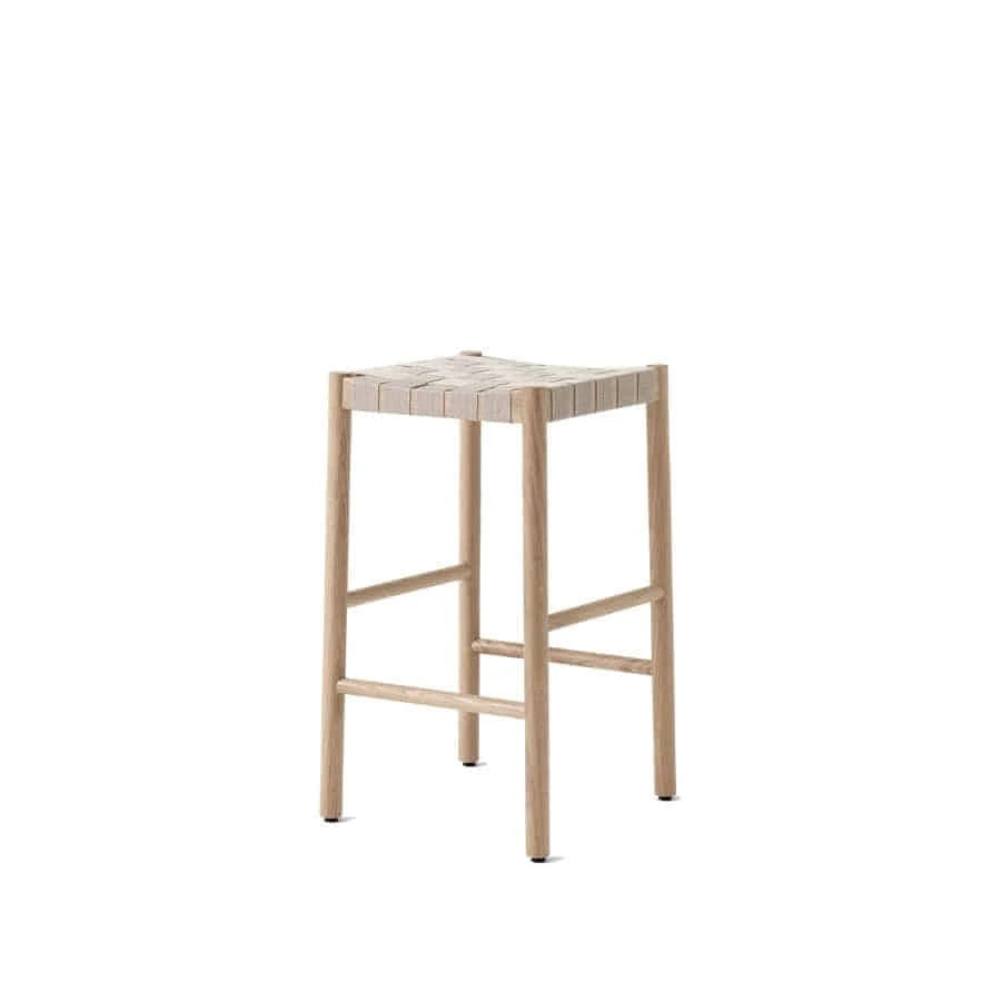 Betty Counter Stool TK7 Oak w. Natural Linen - view 1