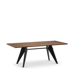 EM table 200 x 90 american walnut-deep black - view 1