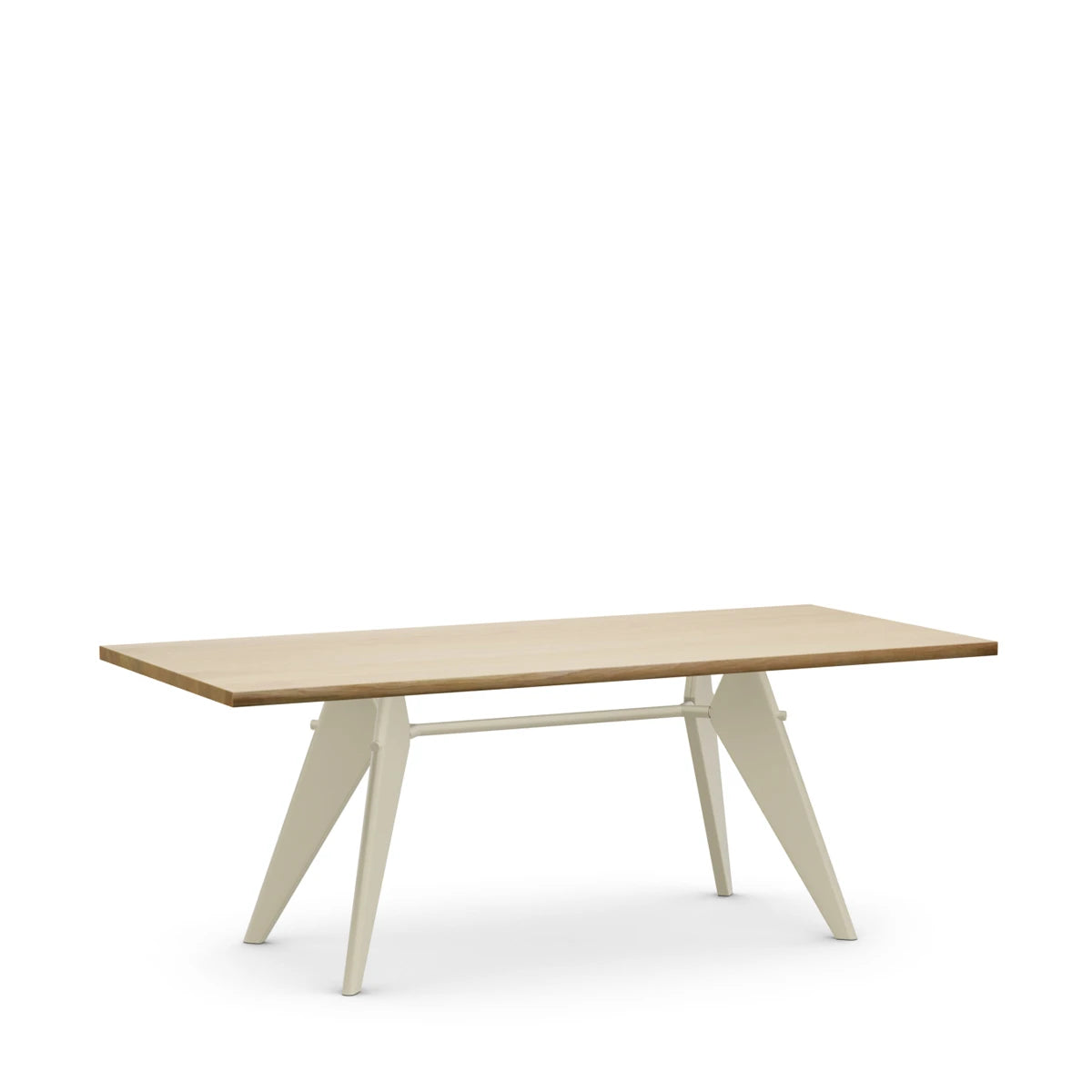 EM Table 200 x 90 Natural Solid Oak-Ecru - view 1