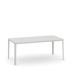 Plate Dining Table 90 x 180 White-White - view 1