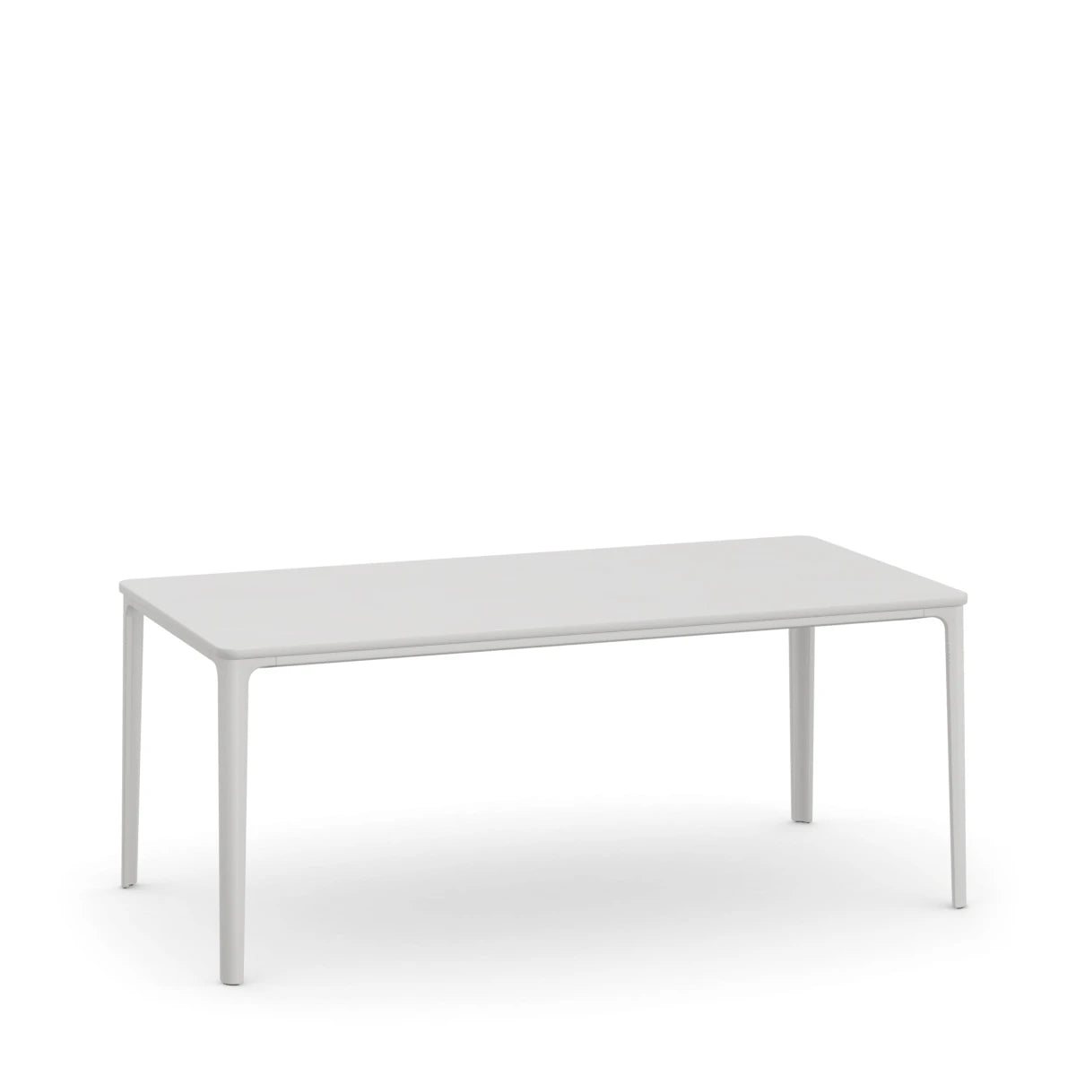 Plate Dining Table 90 x 180 White-White - view 1