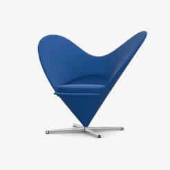 Heart Shaped Cone Chair TONUS Blue/Stainless Steel - view 1