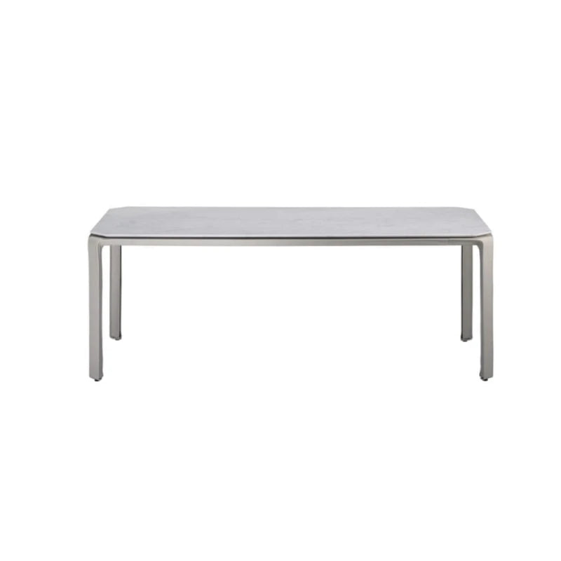 Cab Tab Table - Carrara Marble, Talpa Leather - view 1