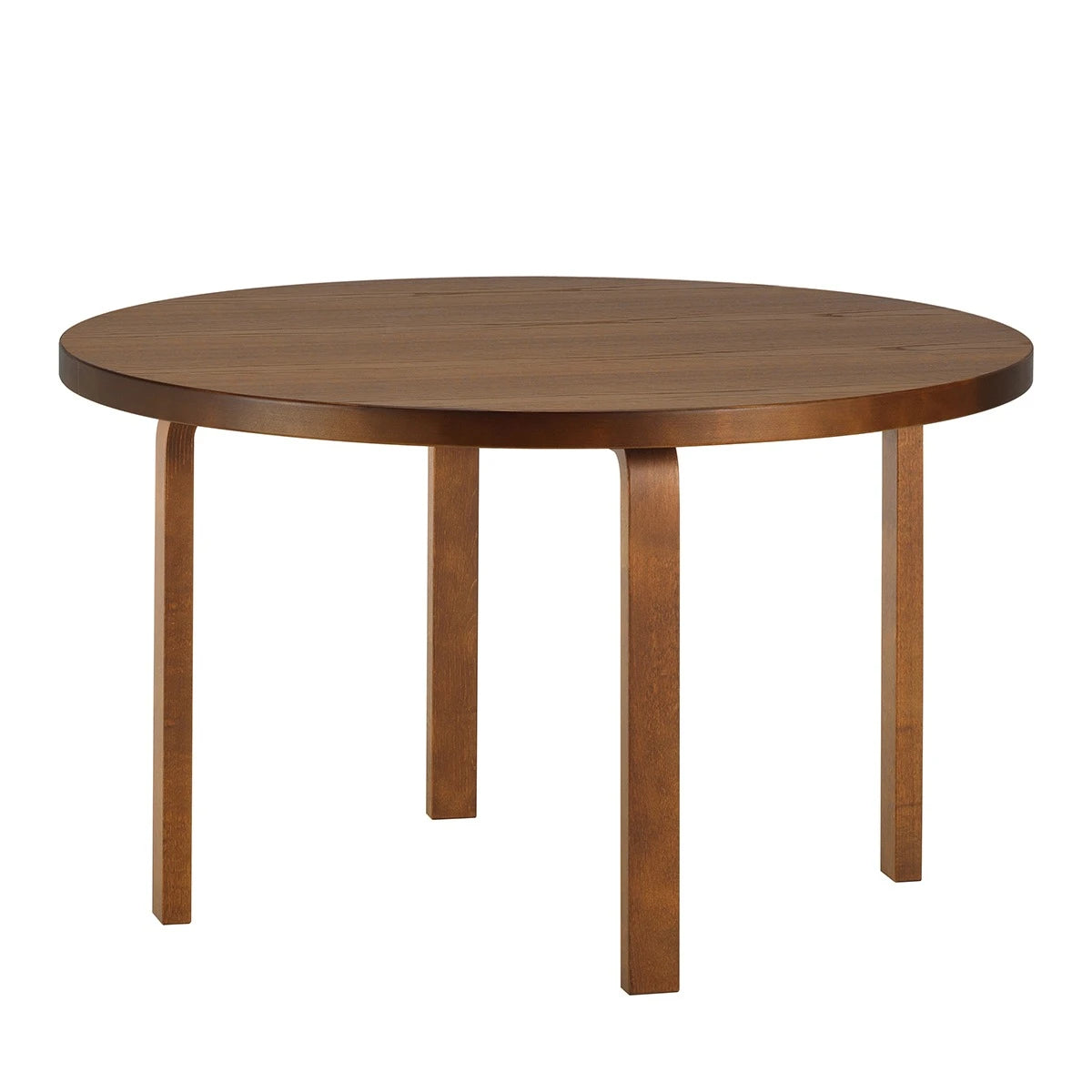 Aalto Table 91 Ø125 walnut stained - view 1