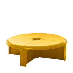 4/4 table & Shelf honey yellow - view 1