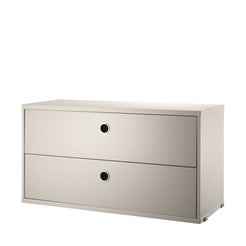 Chest with drawers beige - view 1
